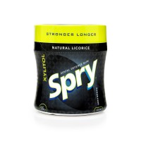 Guma de mestecat Spry Stronger Longer, borcan cu 55 tablete, licorice (lemn dulce) Guma de mestecat Spry Stronger Longer, borcan cu 55 tablete, licorice (lemn dulce)