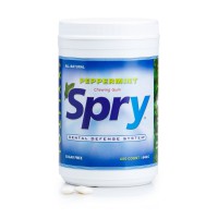Guma de mestecat Spry borcan cu 600 tablete, menta (peppermint)
