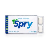 Guma de mestecat SPRY, folie cu 10 tablete, menta creata (spearmint)