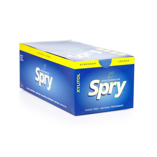 Guma de mestecat Spry Stronger Longer, folie cu 12 tablete x 12 buc., menta (peppermint)