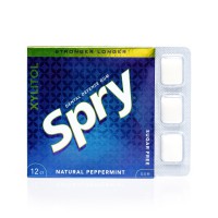 Guma de mestecat Spry Stronger Longer, folie cu 12 tablete, menta (peppermint)