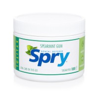 Guma de mestecat Spry, borcan cu 100 tablete, menta creata (spearmint)