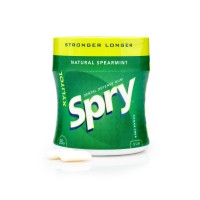 Guma de mestecat Spry Stronger Longer, borcan cu 55 tablete, menta creata (spearmint)