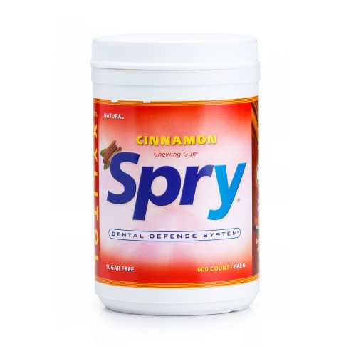 Guma de mestecat Spry borcan cu 600 tablete, scortisoara 