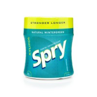 Guma de mestecat Spry Stronger Longer, borcan cu 55 tablete, wintergreen Guma de mestecat Spry Stronger Longer, borcan cu 55 tablete, wintergreen